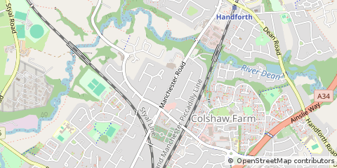 Map of Wilmslow, Cheshire