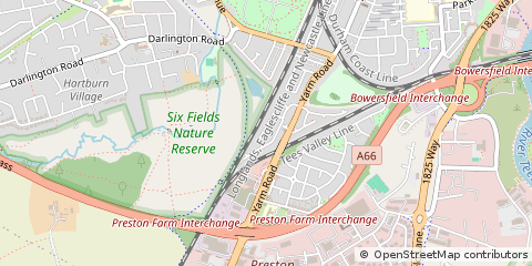 Map of Stockton-on-Tees