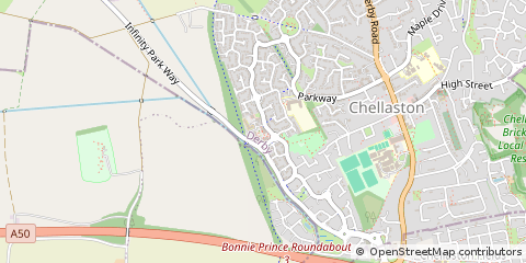 Map of Derby, Derbyshire