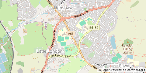 Map of Leeds, West Yorkshire