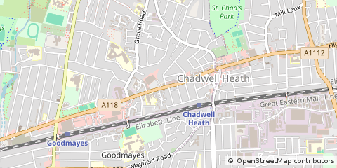Map of Romford