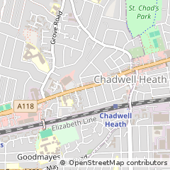Map of Romford