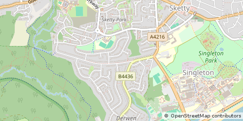 Map of Swansea