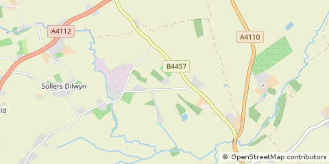 Map of Leominster, Herefordshire