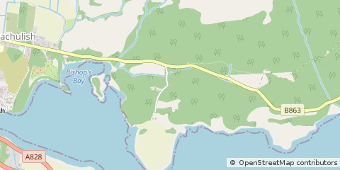 Map of Fort William, Inverness-Shire
