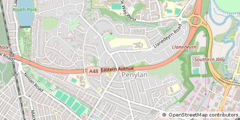 Map of Cardiff