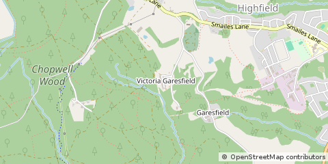 Map of Rowlands Gill, Tyne and Wear