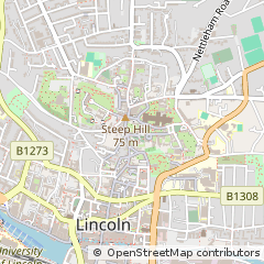 Map of Lincoln, Lincolnshire