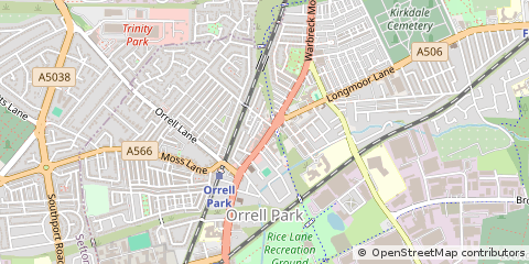 Map of Liverpool, Merseyside