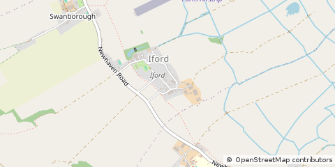Map of Lewes, East Sussex