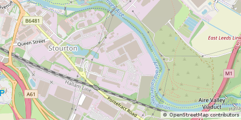 Map of Leeds, West Yorkshire