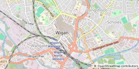 Map of Wigan