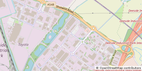 Map of Deeside, Clwyd