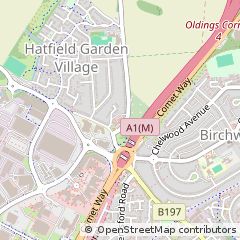 Map of Hatfield Garden Village, Herts