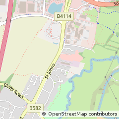 Map of Enderby, Leicestershire
