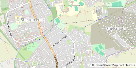 Map of Derby, Derbyshire