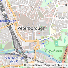Map of Peterborough, Cambridgeshire