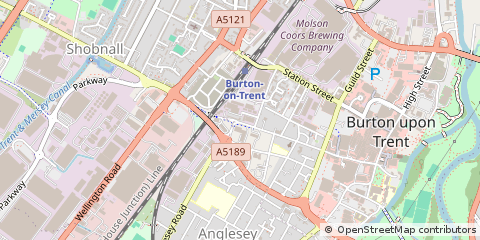 Map of Burton-on-Trent