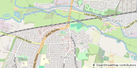 Map of Leicester, Leicestershire