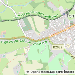Map of Tenterden, Kent