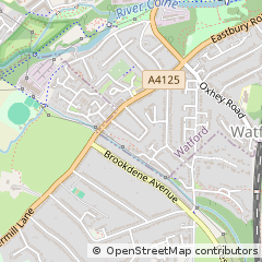 Map of Watford, Hertfordshire