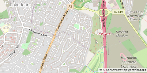 Map of Waterlooville, Hampshire