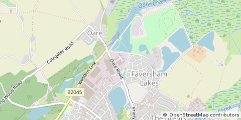Map of Faversham, Kent