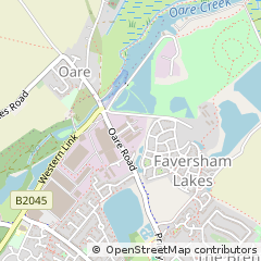 Map of Faversham, Kent