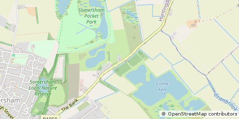 Map of Huntingdon, Cambs