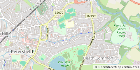 Map of Petersfield, Hants