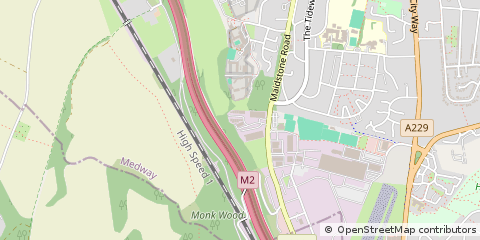 Map of Rochester, Kent