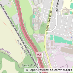 Map of Rochester, Kent