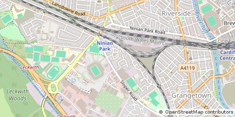 Map of Cardiff