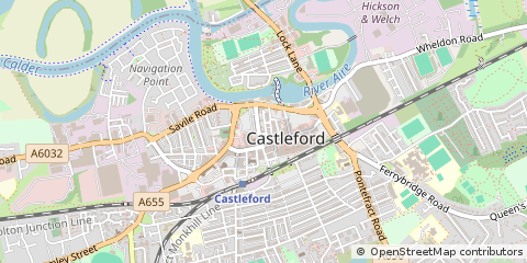 Map of Castleford