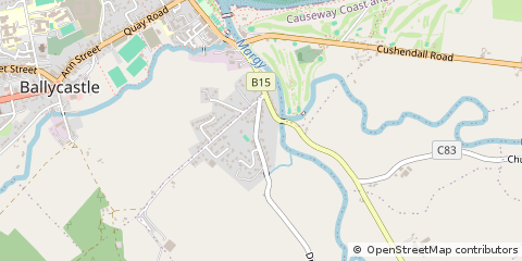 Map of Ballycastle, County Antrim