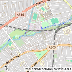 Map of Twickenham, Middlesex