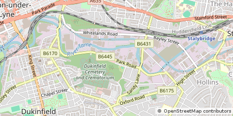 Map of Stockport, Cheshire