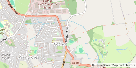 Map of Derbyshire