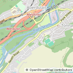 Map of Castell-Nedd, Castell-Nedd Port Talbot