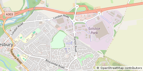 Map of Amesbury, Hampshire