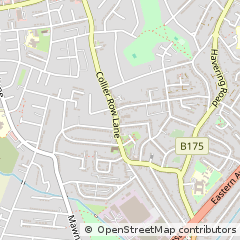 Map of Romford, Greater London