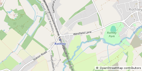 Map of Rothley, Leicestershire