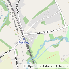 Map of Rothley, Leicestershire