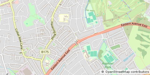 Map of Romford, Essex