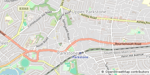 Map of Poole, Dorset