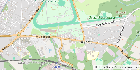 Map of Ascot, Berkshire