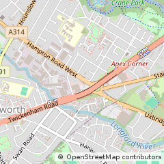 Map of Feltham, Middlesex
