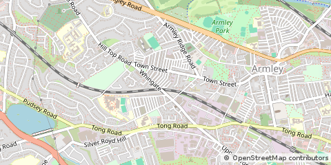 Map of Leeds, West Yorkshire