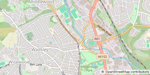 Map of Sheffield