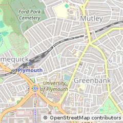 Map of Plymouth, Devon
